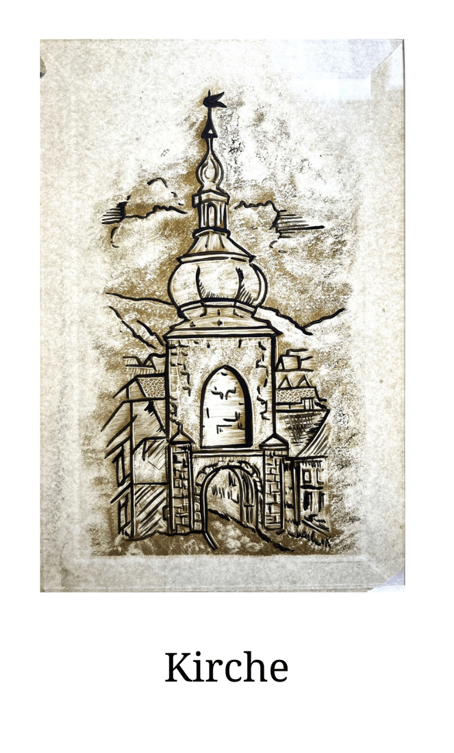 Glasmalerei Weintraube